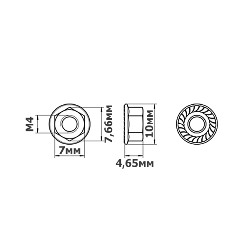 Набор винтов с гайками М4 DIN 912