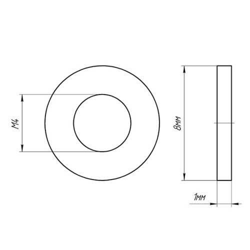 Набор нейлоновых шайб М4 (4 шт)