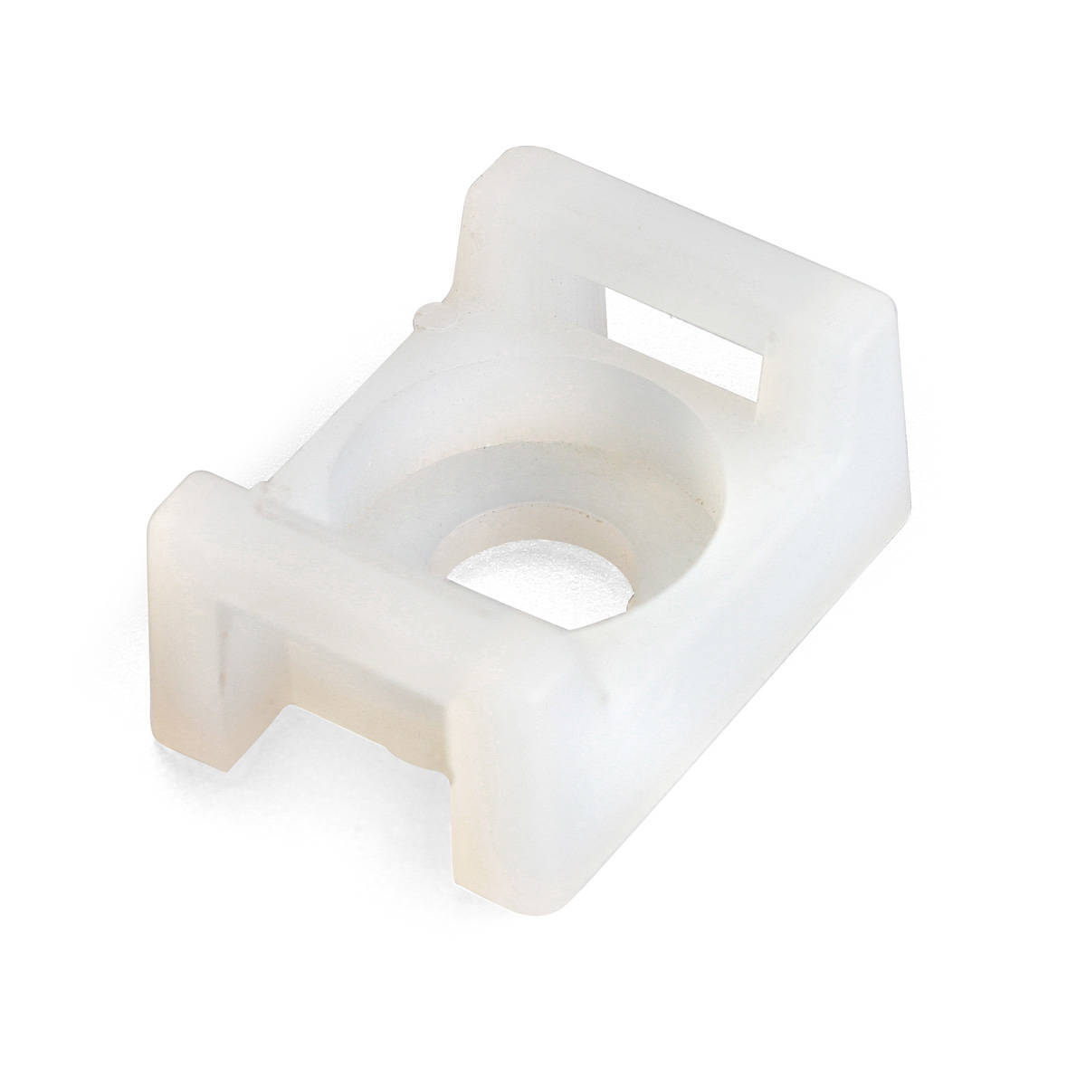 Площадка монтажная ПМО 15х10 (бел) (100шт) с отверстием под винт