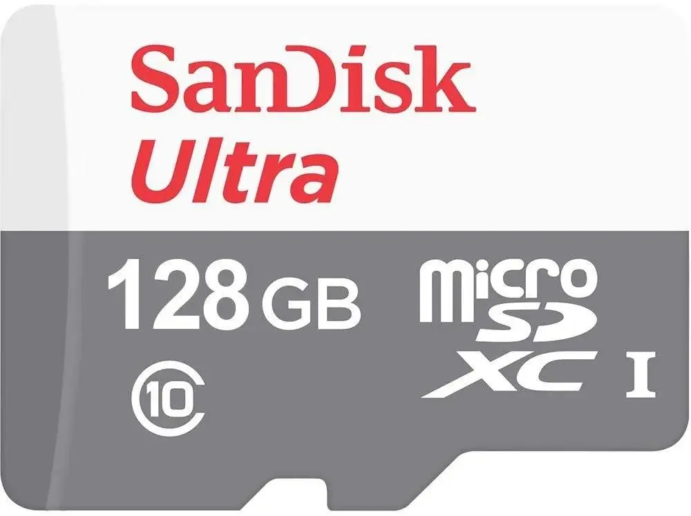 Карта памяти microSDXC, 128 ГБ, Class 10, SANDISK
