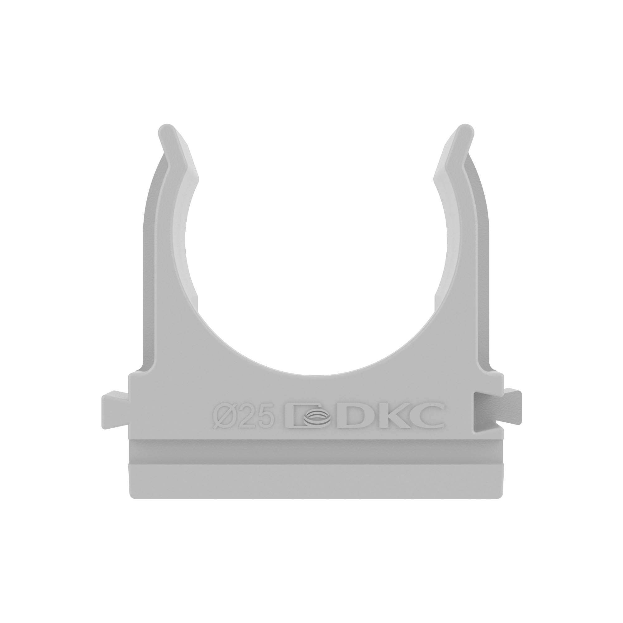 Держатель с защелкой, d25, сер.