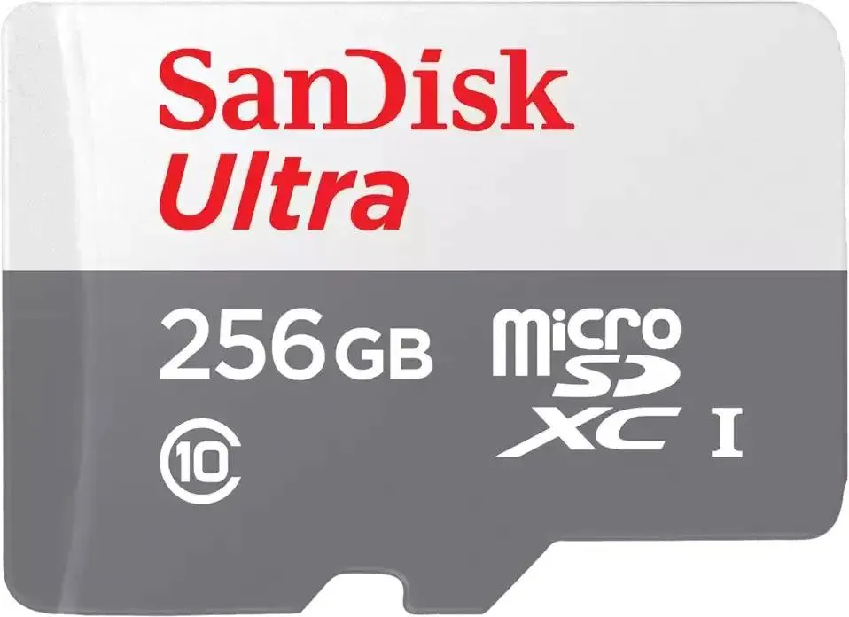 Карта памяти microSDXC, 256 ГБ, Class 10, SANDISK